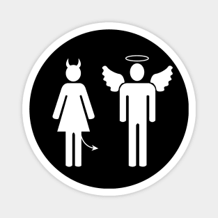 Angel and demon couple Magnet